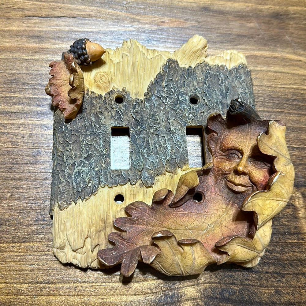 Leaves double Switchplate
